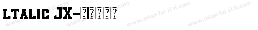 ltalic JX字体转换